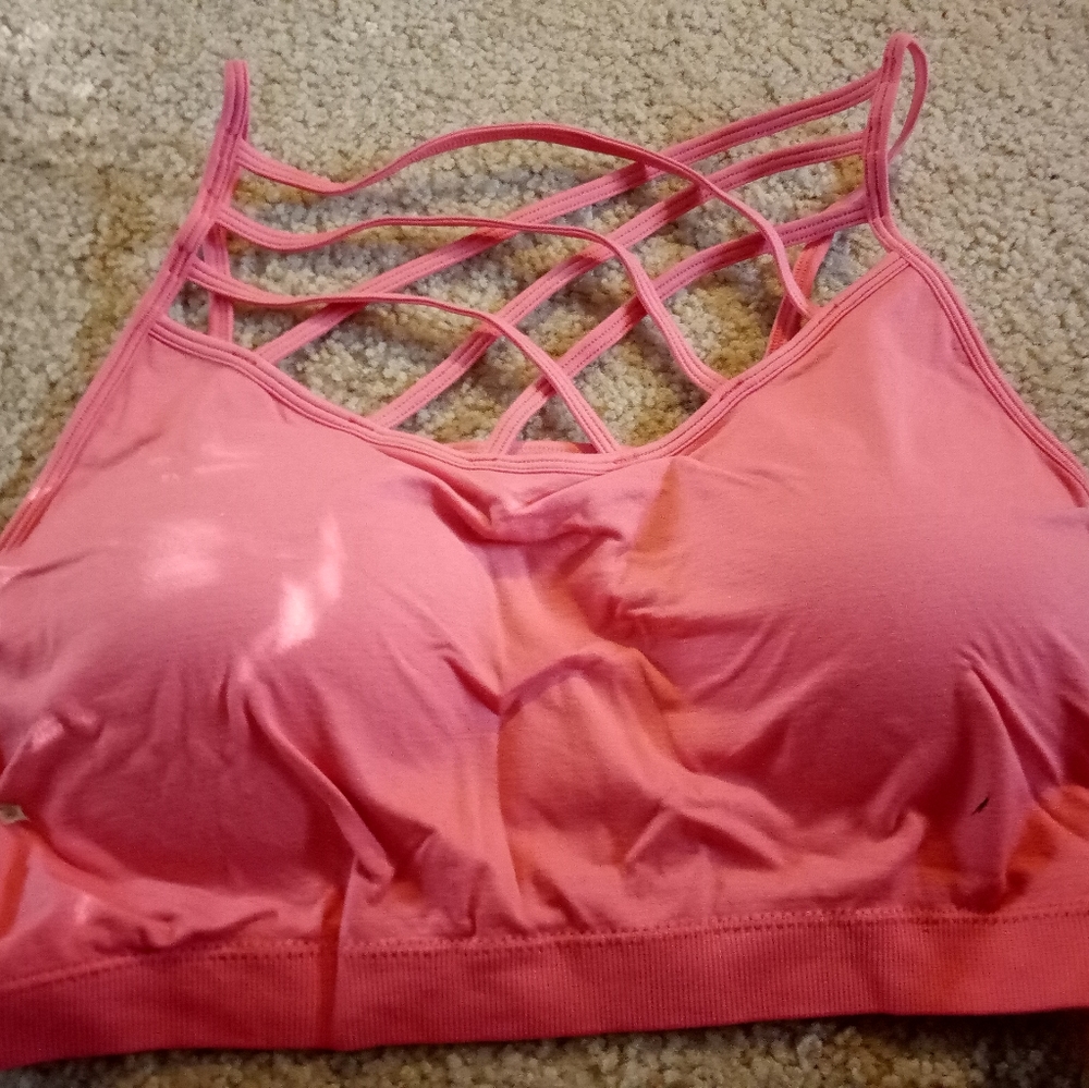 Pink strappy Bralette